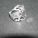 Основа для кольца, цвет серебро, ширина 15 мм., диаметр кольца 19+ мм. регулируется