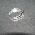 Основа для кольца, цвет серебро, диаметр кольца 19+ мм. регулируется